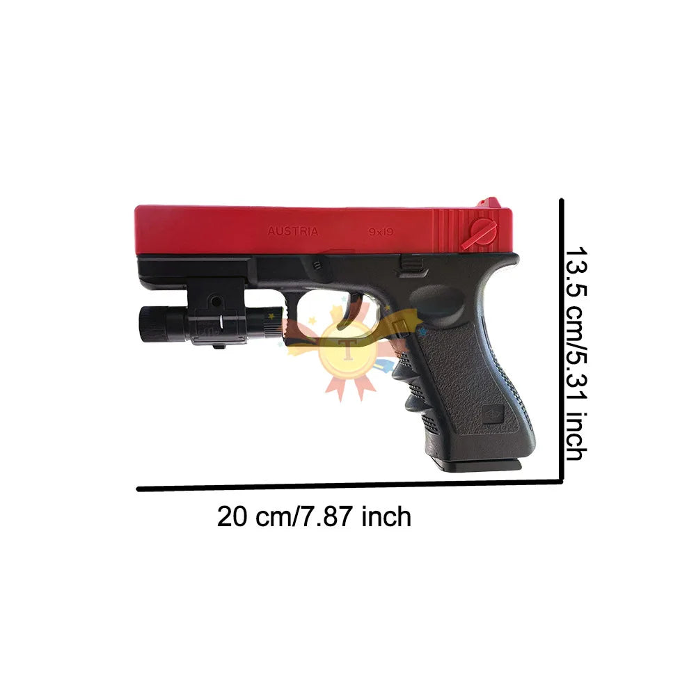 Pistola giocattolo manuale G17 con laser