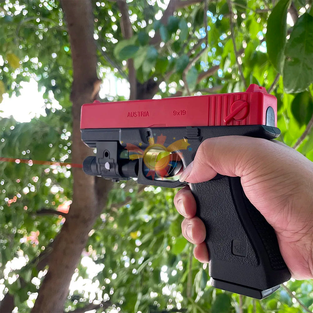 Pistola giocattolo manuale G17 con laser