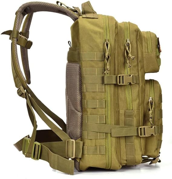 ZEHNHASE Zaino Tattico Militare 45L Tattico Molle Professionale Trekking Zaino Tasche Multiple in Nylon 600D ad Alta Capacità per Campeggio, Zaino di Assalto, Escursionismo, Patrol Camping