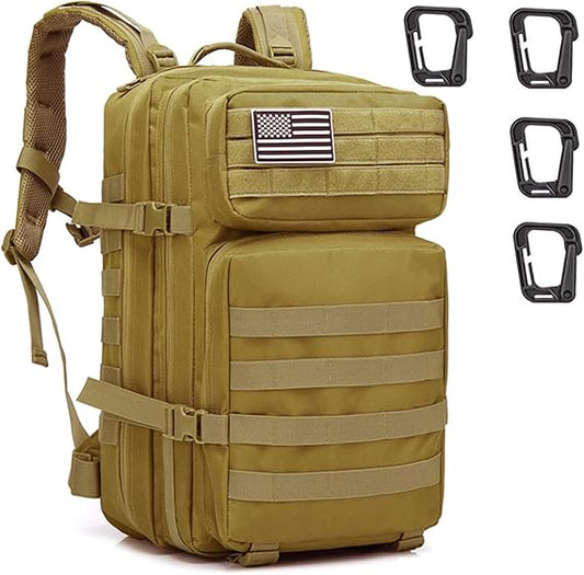 ZEHNHASE Zaino Tattico Militare 45L Tattico Molle Professionale Trekking Zaino Tasche Multiple in Nylon 600D ad Alta Capacità per Campeggio, Zaino di Assalto, Escursionismo, Patrol Camping