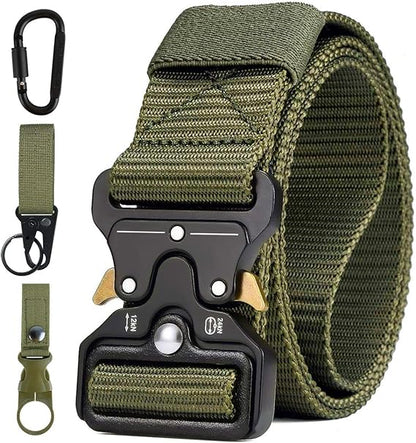 AivaToba Cintura Tattica Uomo Heavy Duty Nylon Cintura Militare Esercito con Fibbia in Metallo a Sgancio Rapido per Caccia Trekking Esercizi Sportive Lavoro