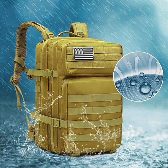 ZEHNHASE Zaino Tattico Militare 45L Tattico Molle Professionale Trekking Zaino Tasche Multiple in Nylon 600D ad Alta Capacità per Campeggio, Zaino di Assalto, Escursionismo, Patrol Camping