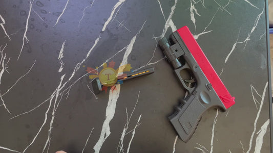 Pistola giocattolo manuale G17 con laser